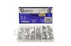 Nýtovací matice hliníkové 150 ks GEKO G02911