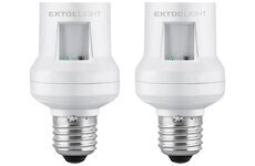 Objímka na žárovku dálkově ovládaná 2ks E27 30m EXTOL LIGHT 43810
