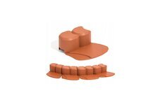 Obrubník plastový palisáda 3.1m 70mm terakotová HAPPY GRASS Prosperplast IHAP1-R624