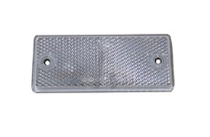 Odrazka obdélníková bílá s otvory DOB34/B  