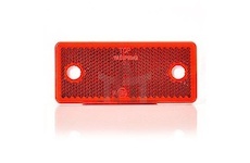 Odrazka obdélníková červená s otvorem UP96X42/849