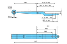 Pero listové BPW 1x57 SLO 500/355+380