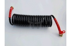 Pneumatická spirálová hadice M22 červená L-4,9 m