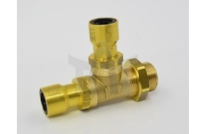 Pneumatická T-spojka fi12 2x / M22x1,5 vnější závit