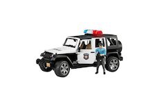 Policejní Jeep Wrangler Rubicon + policista a maják 02526 BRUDER BO-02526