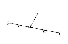 Postřikovací nástavec 4 trysky 50cm pro zádový postřikovač GEKO G73240