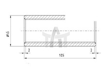 Pouzdro pera VOLVO přední M36X45X104.5 CSY AZVO-0050