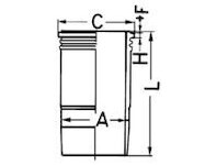 Pouzdro válce MB 125mm 9.92mm KOLN 89380110