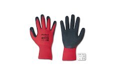 Pracovní rukavice 9 červeno-černé PERFECT GRIP RED
