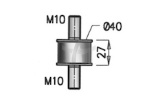 Pryžový pásek - výfukový systém DINEX DIN64804