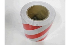 Reflexní páska bílo-červená šířka 17 cm