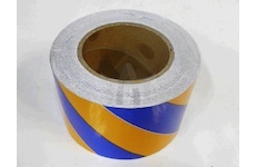 Reflexní páska žluto-modrá šířka 9,2 cm