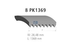 Řemen drážkový 8PK1369 DT