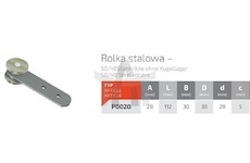 Rolka střechy ocelová fi 38 rovná