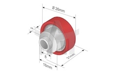 Rolna plachty FI26X9 délka 21MM VERSUS RD608VC/20