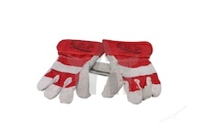 Rukavice pracovní kožené semiš červené 2118/K/CZ