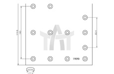 Sada brzdového obloženi - bubnová brzda TEXTAR 19090/18/T088