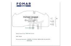 Sada brzdových destiček - kotoučová brzda FOMAR FG683981