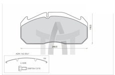 Sada brzdových destiček - kotoučová brzda STEINHOF SM468-Z
