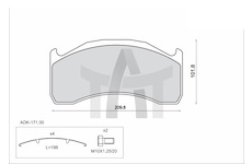 Sada brzdových destiček - kotoučová brzda STEINHOF SM494-Z