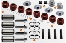 Sada opravárenská třmenu Haldex Mark II/III/IV vodítka+tlačítka TAT