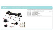 Sada opravárenská třmenu Knorr sensor 2 kabely,plech  TAT