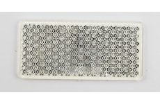 Samolepicí obdélníková odrazka bílá UP60T/B