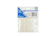 Samolepicí silikonové nárazníky na nábytek 10x10mm 20ks GEKO G29824