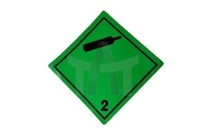 Samolepka ADR 2.2 zelená lahev 