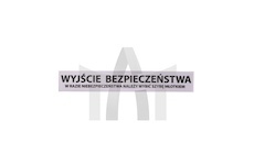 Samolepka bezpečnostní východ černá