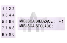 Samolepka místa k sezení a stání +1