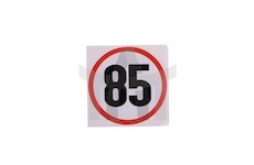 Samolepka omezení rychlosti 85 km