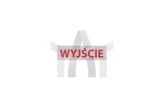 Samolepka východ červená malá