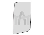 Sklo zrcátka DAF XF/XG/XG+ levé MEKRA 191027011099