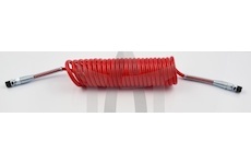 Spirálová pneumatická hadice M16 červená 25-ZVOJ SERTPLAS F3819HW25K16