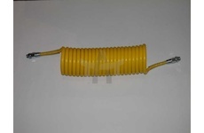 Spirálová pneumatická hadice M16 žlutá PA/M16/7,5M/Z