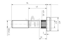 Šroub kola CSY AZDA-2
