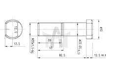 Šroub kola CSY AZMA-0075