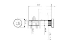 Šroub kola DAF 45 M18X1.5X78X87 CSY AZDA-0011