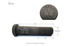 Šroub kola MAN/MB M22x1.5x88x36 TAT