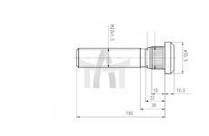 Šroub kola VOLVO M22X1.5X100 CSY AZVO-0015