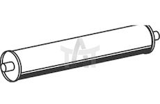 Střední tlumič výfuku DINEX DIN50326