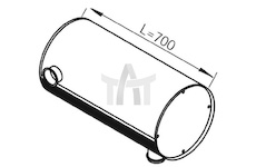 Střední tlumič výfuku DINEX DIN80345