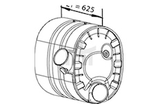 Střední tlumič výfuku DINEX DIN80390