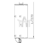 Střední-/zadní tlumič výfuku DINEX DIN50473