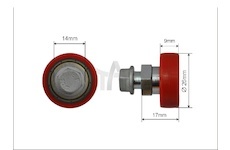 Střešní rolna FI26 x 9 mm délka 21 mm