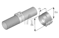 Svěrná objímka - výfukový systém DINEX DIN80871