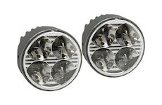 Světla denního svícení kulatá 70mm 4 HIGH POWER LED 12V/24V COMPASS CO-33551