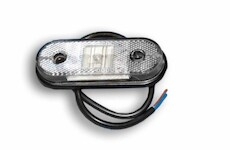 Světlo poziční LED bílé 12/24V, 50mm kabel