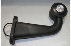 Světlo poziční - tykadlo dlouhé zahnuté dvoubarevné LED,12/24V,WAS, 18cm kábel, pravé